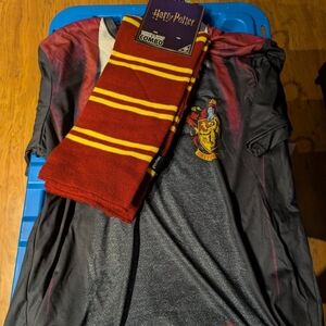 Harry Potter Gryffindor Scarf & Shirt Combo - Red and Gold Accent